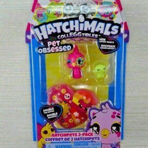 HATCHIMALS 2-Pk Hatchipets Pink Yellow New